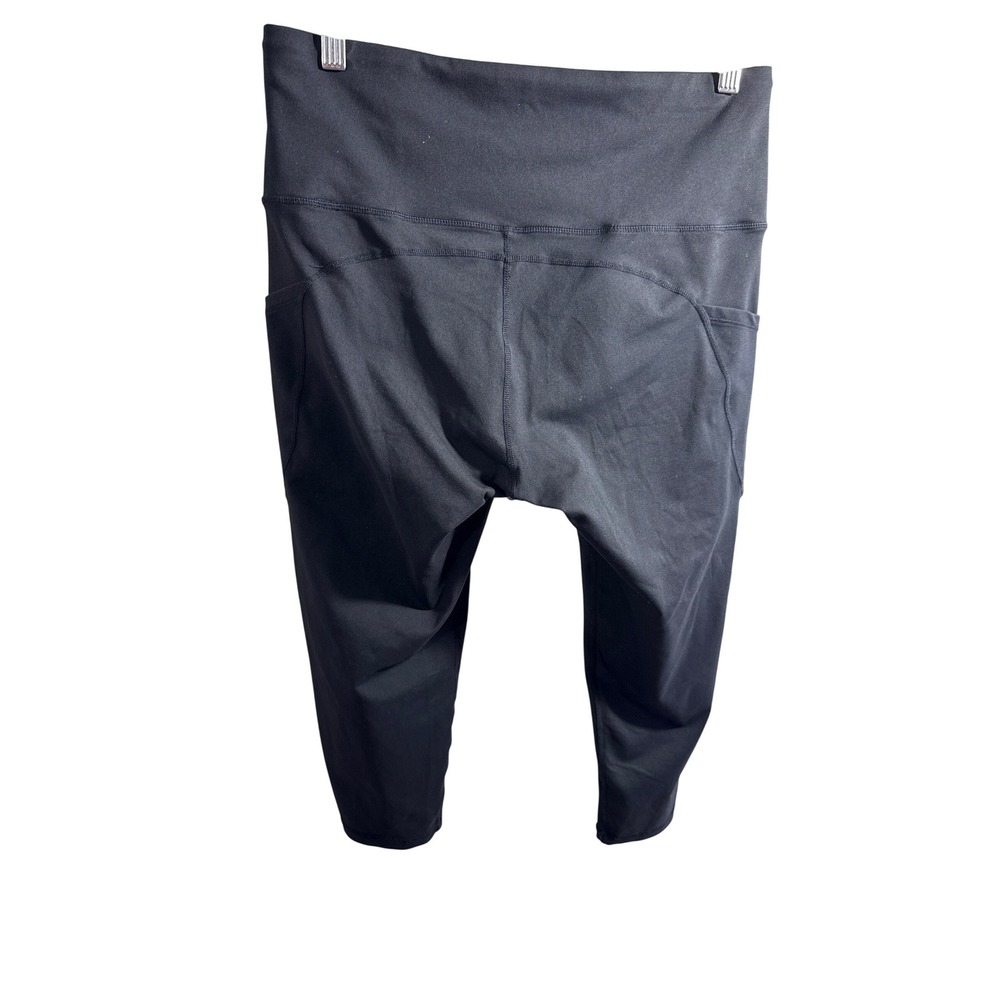 The Gym People Thick High Waisted Capri Leggings Pockets Black XL Yoga Pants - Picture 3 of 8